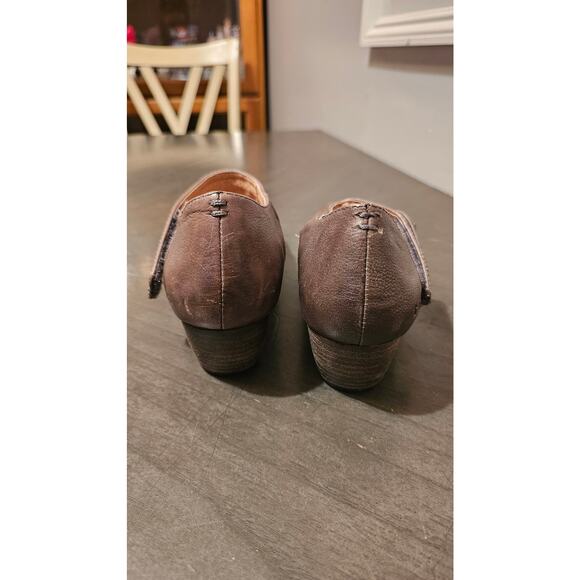 Taos Urge‎ tan Leather Comfort Wedge Mary Jane Women US 7.5 / EU 37 - Picture 4 of 5